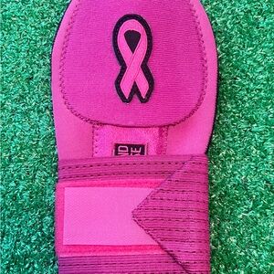 Pink Ribbon Sliding Mitt Youth Size Breast Cancer Support Sliding Mitt